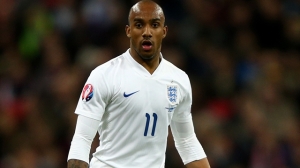 Fabian Delph in action for England.